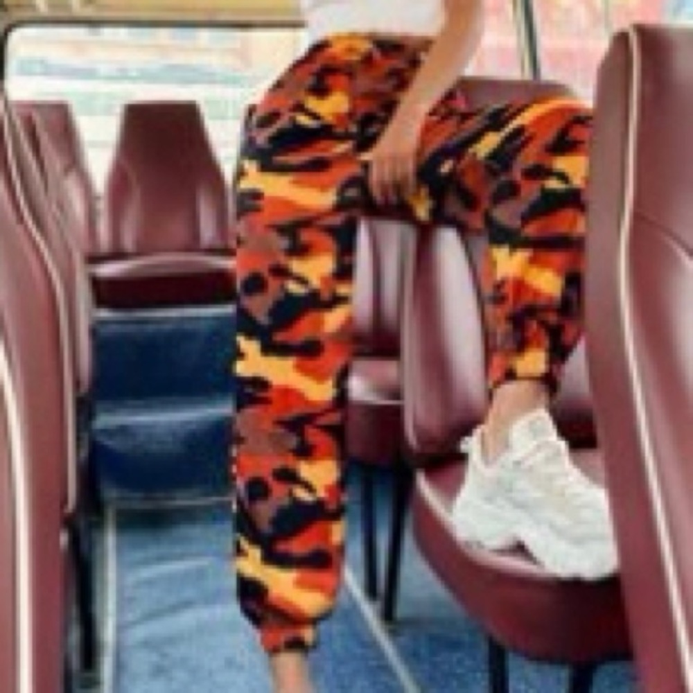 Camo print sweatpants